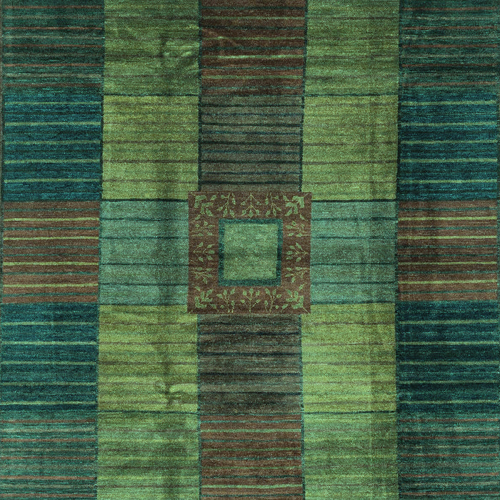 Checkered Turquoise Modern Rug, abs3368turq