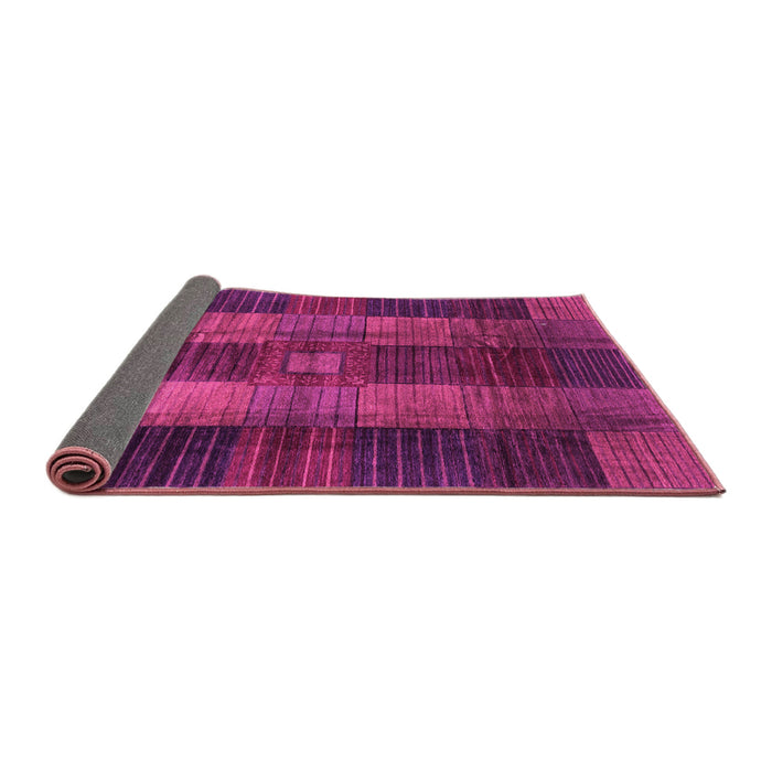 Sideview of Checkered Pink Modern Rug, abs3368pnk