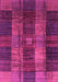 Checkered Pink Modern Rug, abs3368pnk