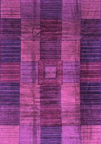 Checkered Purple Modern Rug, abs3368pur