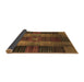 Sideview of Checkered Brown Modern Rug, abs3368brn