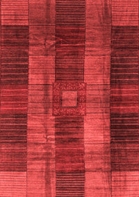 Checkered Red Modern Rug, abs3368red