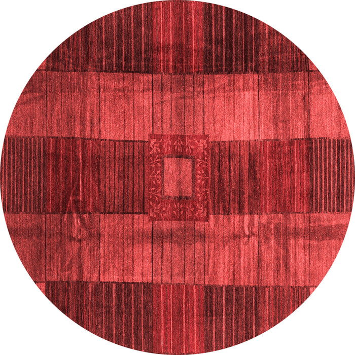 Checkered Red Modern Rug, abs3368red