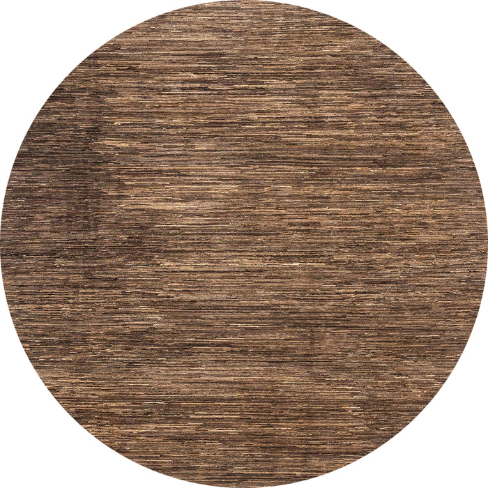 Round Abstract Red Brown Modern Rug, abs3369