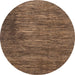 Round Abstract Red Brown Modern Rug, abs3369