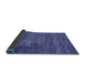 Sideview of Abstract Blue Modern Rug, abs3369blu