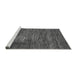 Sideview of Machine Washable Abstract Gray Modern Rug, wshabs3369gry