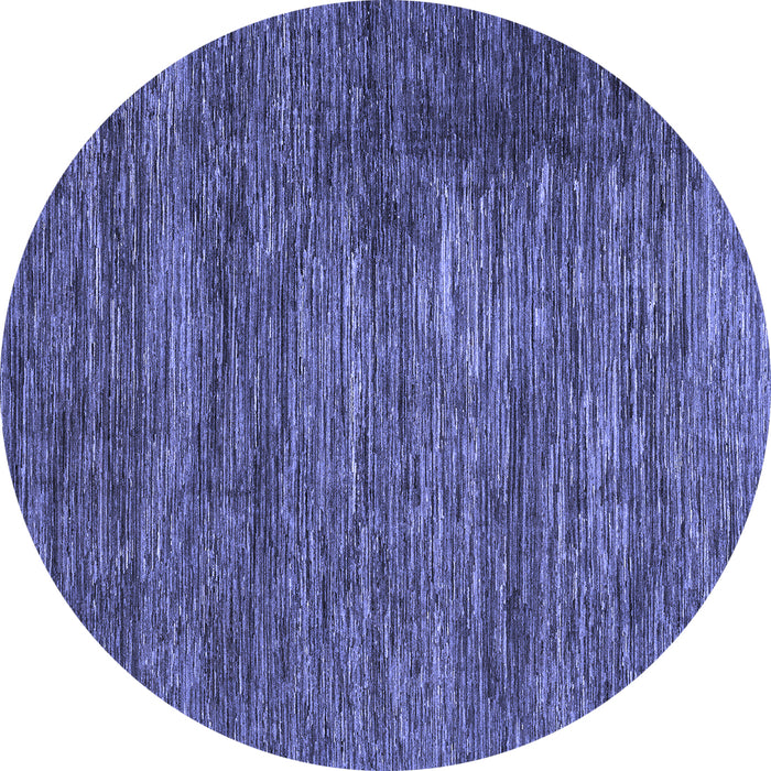 Round Machine Washable Abstract Blue Modern Rug, wshabs3369blu
