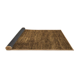 Sideview of Abstract Brown Modern Rug, abs3369brn