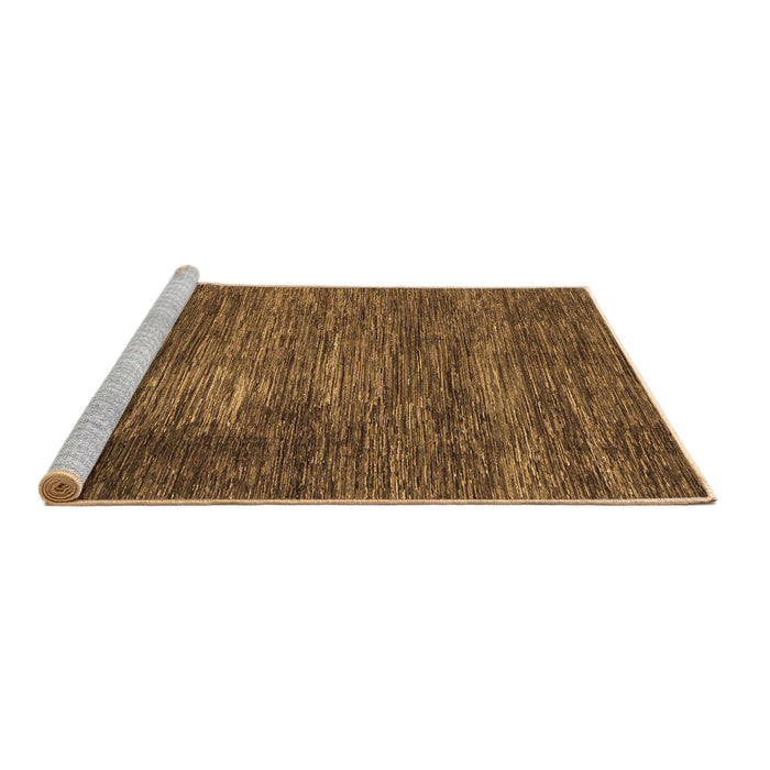 Sideview of Machine Washable Abstract Brown Modern Rug, wshabs3369brn