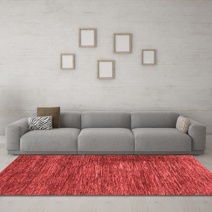 Modern Red Washable Rugs