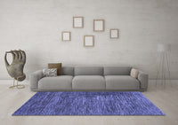 Machine Washable Abstract Blue Modern Rug, wshabs3369blu