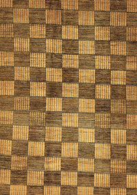 Checkered Brown Modern Rug, abs336brn