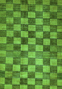 Checkered Green Modern Rug, abs336grn