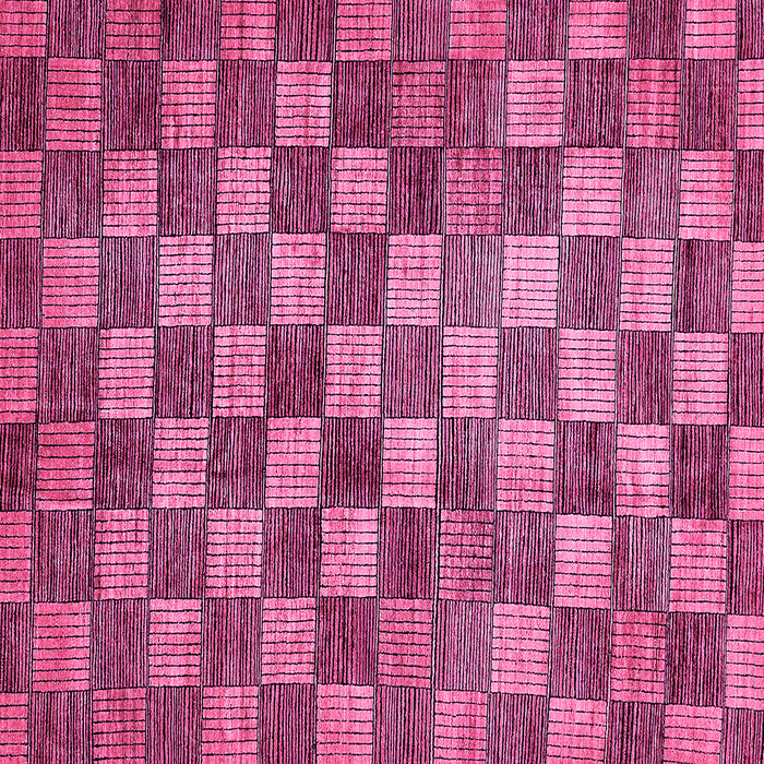 Square Checkered Pink Modern Rug, abs336pnk