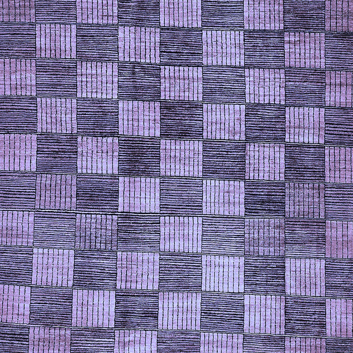 Machine Washable Checkered Blue Modern Rug, wshabs336blu