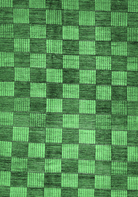 Checkered Emerald Green Modern Rug, abs336emgrn