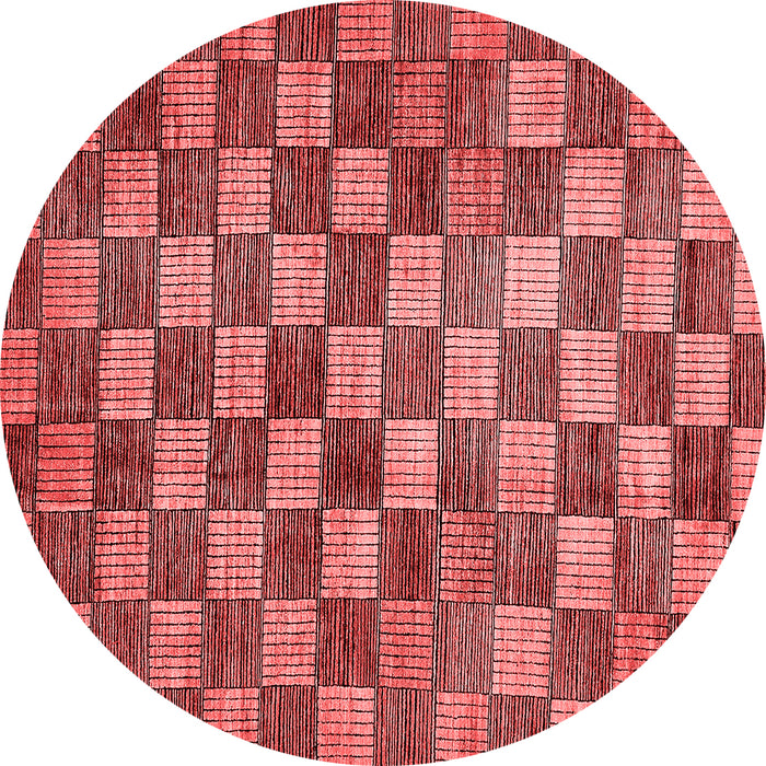 Checkered Red Modern Rug, abs336red