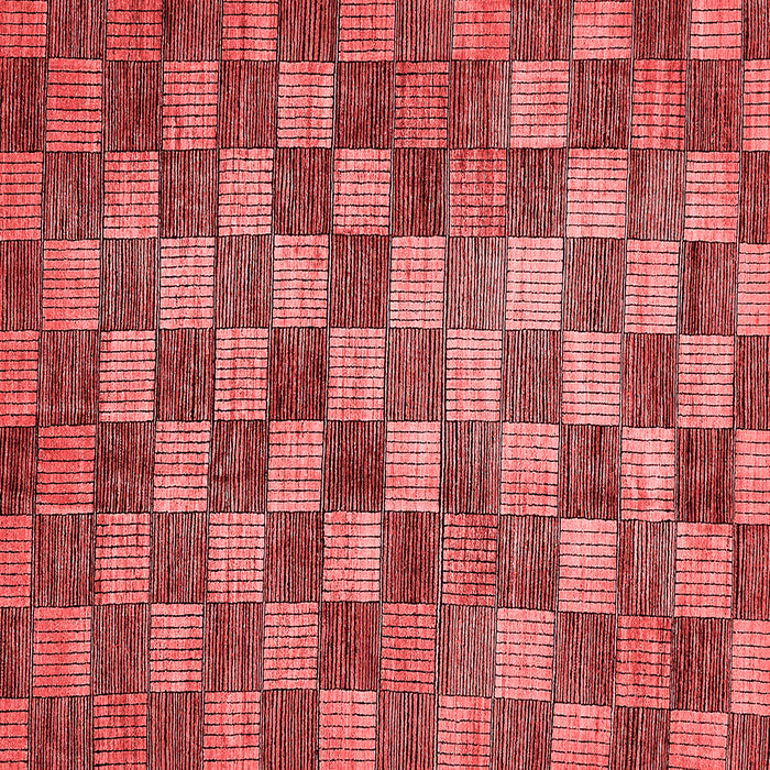 Checkered Red Modern Rug, abs336red
