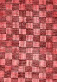 Checkered Red Modern Rug, abs336red