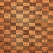 Square Machine Washable Checkered Orange Modern Area Rugs, wshabs336org