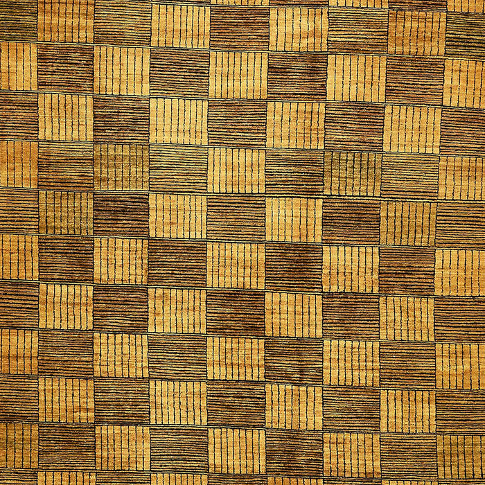 Abstract Red Brown Checkered Rug, abs336