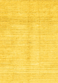 Solid Yellow Modern Rug, abs3370yw