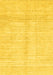 Solid Yellow Modern Rug, abs3370yw