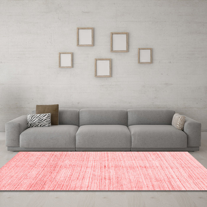 Modern Red Washable Rugs