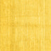 Square Solid Yellow Modern Rug, abs3370yw