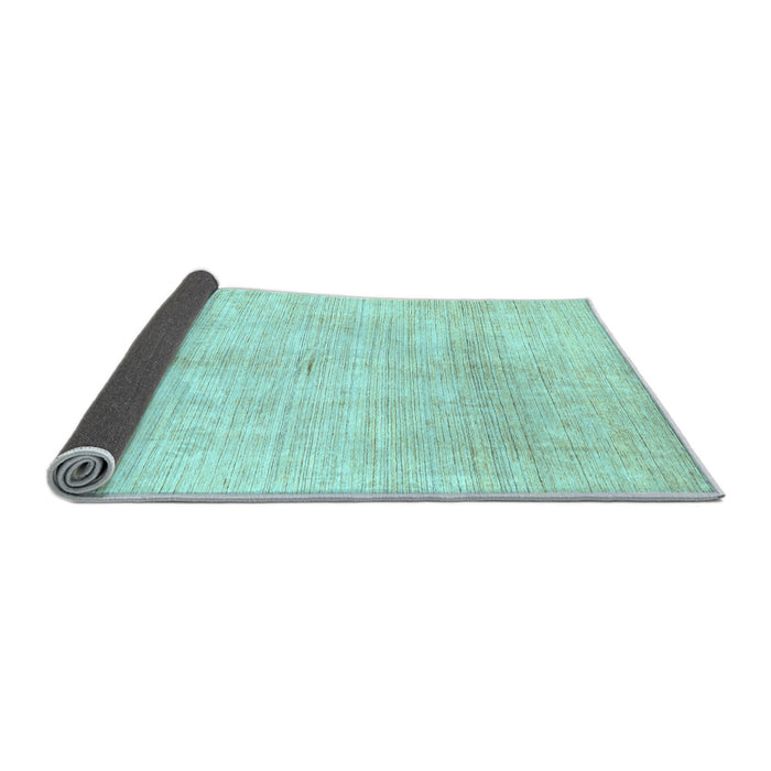 Sideview of Solid Light Blue Modern Rug, abs3370lblu