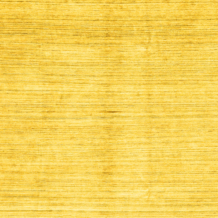 Machine Washable Solid Yellow Modern Rug, wshabs3370yw