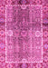 Machine Washable Oriental Pink Traditional Rug, wshabs3371pnk