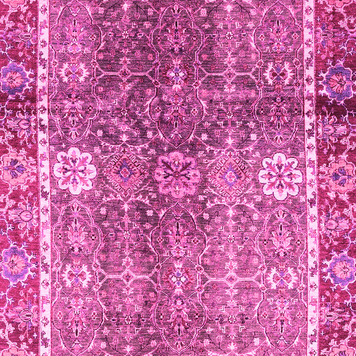 Machine Washable Oriental Pink Traditional Rug, wshabs3371pnk