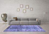 Machine Washable Oriental Blue Traditional Rug, wshabs3371blu