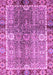 Machine Washable Oriental Purple Traditional Area Rugs, wshabs3371pur