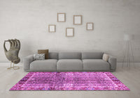 Machine Washable Oriental Purple Traditional Rug, wshabs3371pur