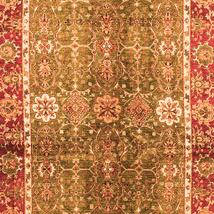 Oriental Orange Traditional Rug, abs3371org