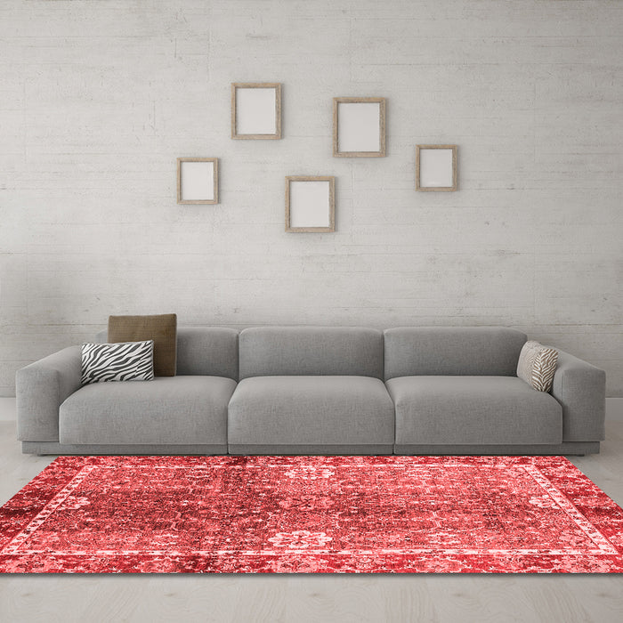 Traditional Red Washable Rugs