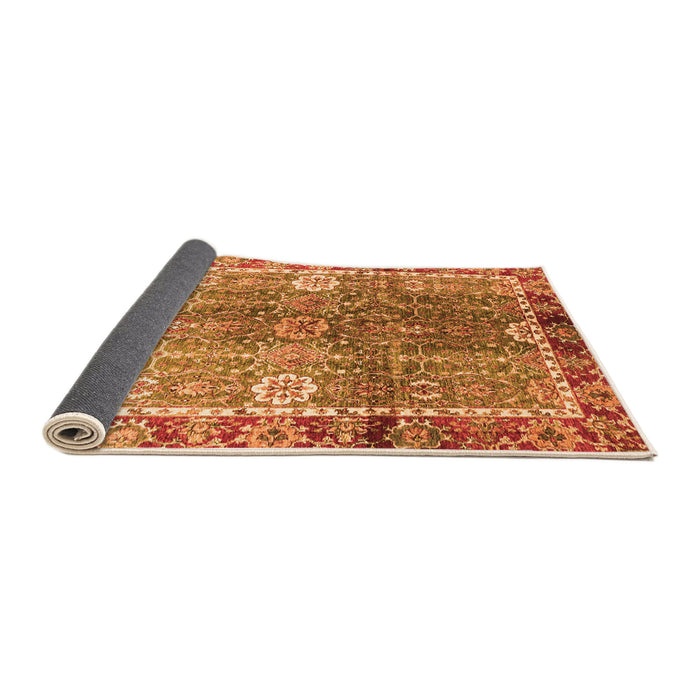 Sideview of Oriental Orange Traditional Rug, abs3371org