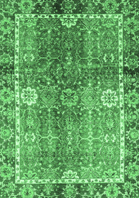 Oriental Emerald Green Traditional Rug, abs3371emgrn