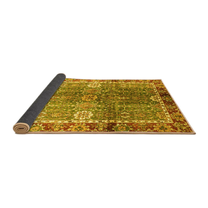 Sideview of Oriental Yellow Traditional Rug, abs3371yw
