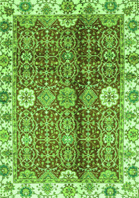 Abstract Green Modern Rug, abs3372grn