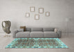 Machine Washable Abstract Light Blue Modern Rug in a Living Room, wshabs3372lblu