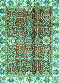 Abstract Turquoise Modern Rug, abs3372turq