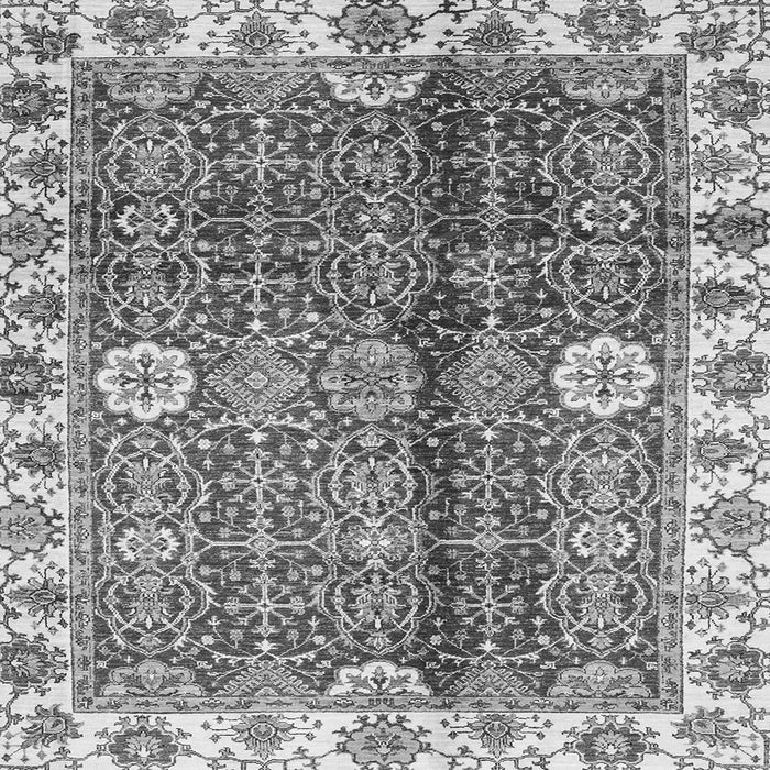 Square Abstract Gray Modern Rug, abs3372gry