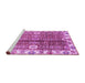 Sideview of Machine Washable Abstract Purple Modern Area Rugs, wshabs3372pur