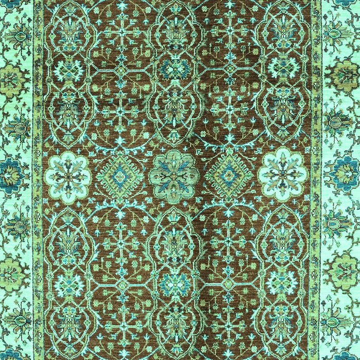 Machine Washable Abstract Turquoise Modern Area Rugs, wshabs3372turq