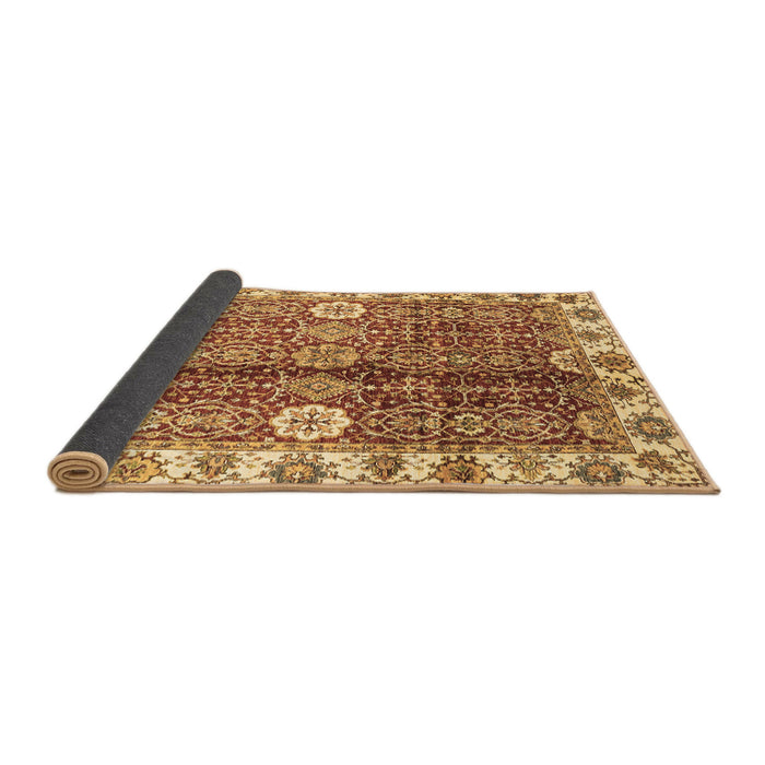 Sideview of Abstract Brown Modern Rug, abs3372brn