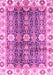 Machine Washable Abstract Pink Modern Rug, wshabs3373pnk